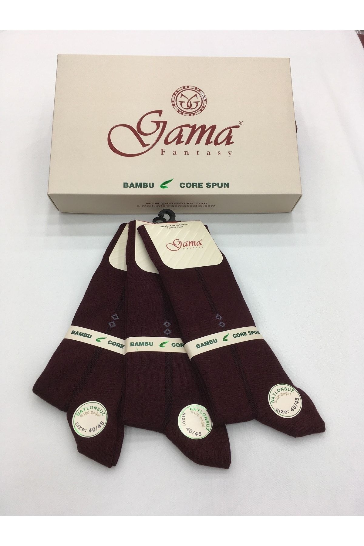 Gama Çorap-3 броя тънки летни мъжки чорапи от бамбук, 100% естествени, без найлон, с шарки 2