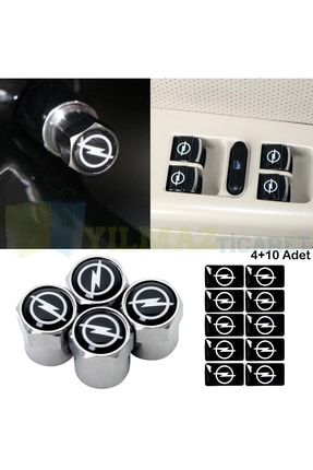 Opel Logo Sibop Kapağı Metal Direksiyon Torpido Jant Vites Damla Etiket Oto Sticker 4 10 Adet 416920400-oplx10