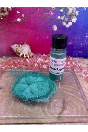 Epoksi Reçine Mica Powder Inci Sedefli Pigment 4-5 Gr Peacock Green yeni2022-1