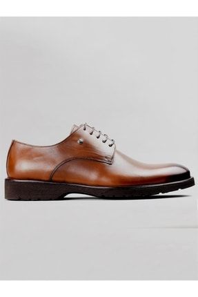 Moengo Erkek Deri Bağcıklı Klasik Ayakkabı-taba TX09CE6D0A1092