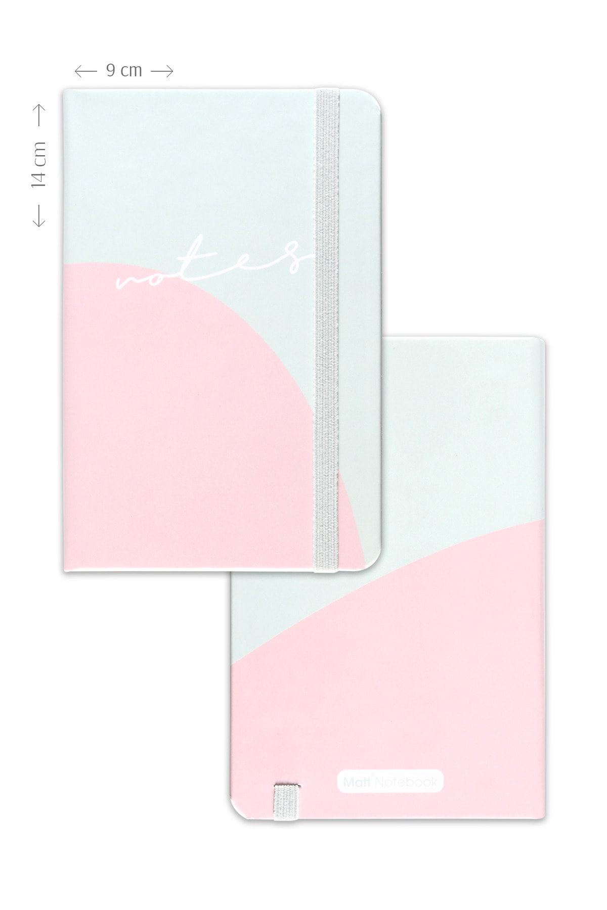 Matt Notebook-Set of 4 Pocket Notebooks Striped Daisy Rainbow Abstract 5