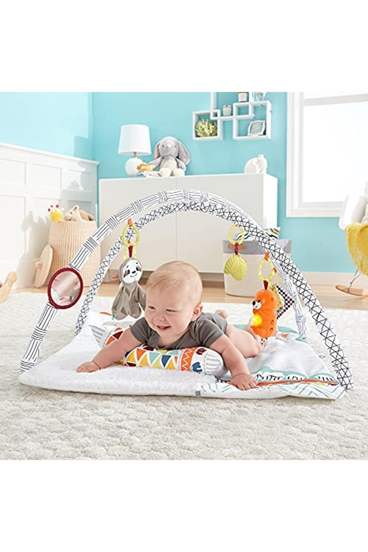 Arthur Price Fisher-price Perfect Sense Deluxe Jimnastik Merkezi, Yenidoğanlar Için Yumuşak Oyun Halısı Fxc37 ZN12265