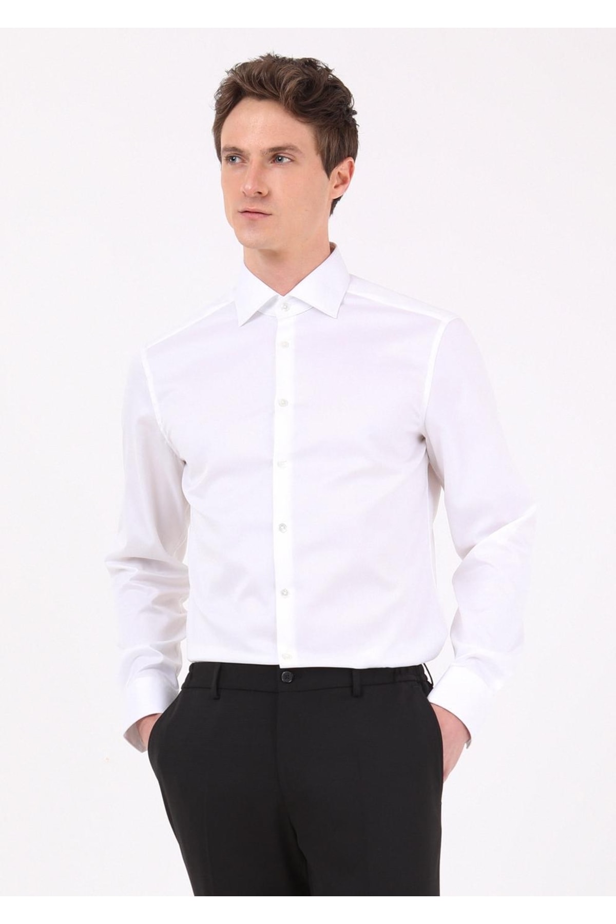 پیراهن  Bzdgslimfit beyaz gömlek