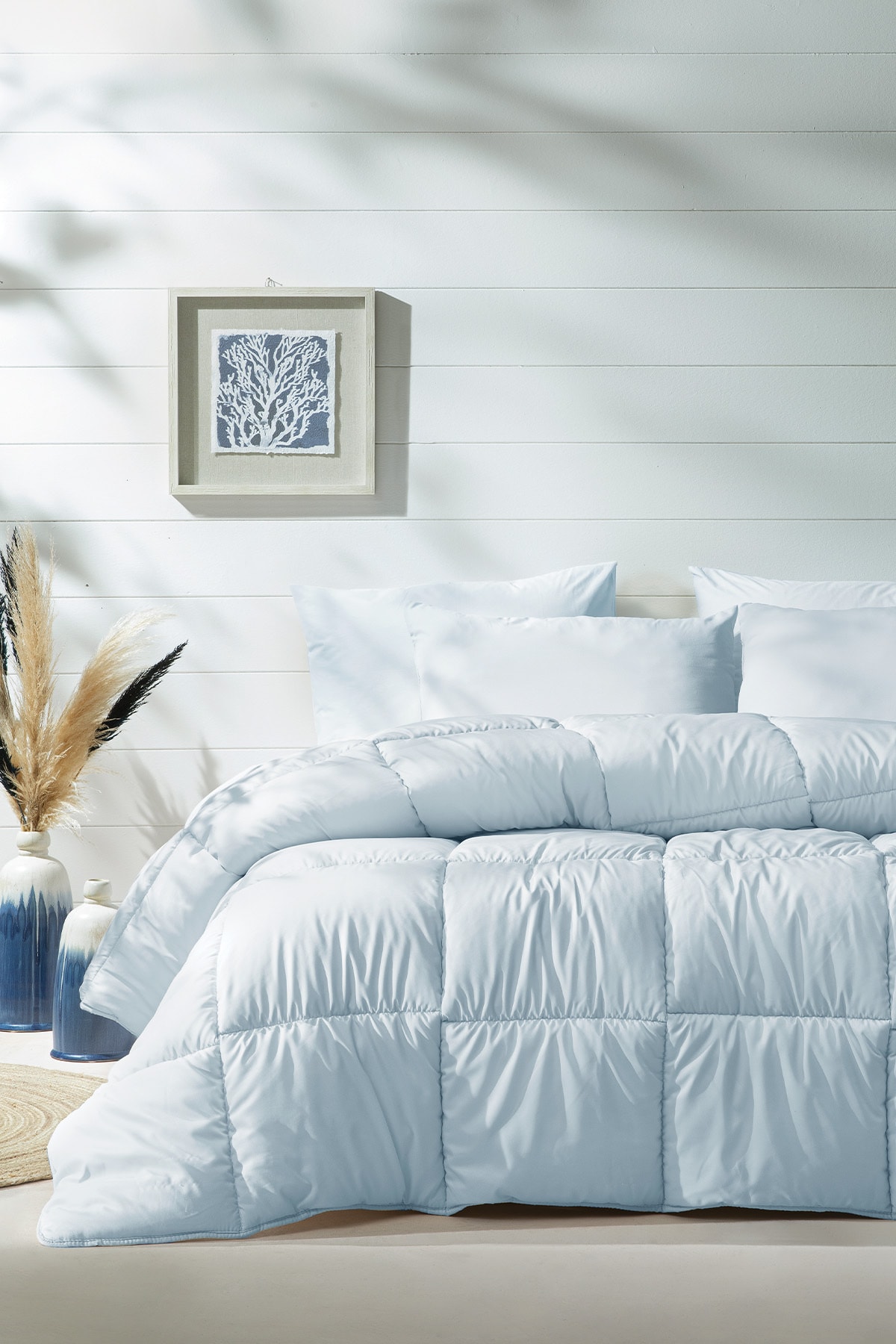 Yataş Macaron Tek Kişilik Yorgan- Yastık Set - Mavi