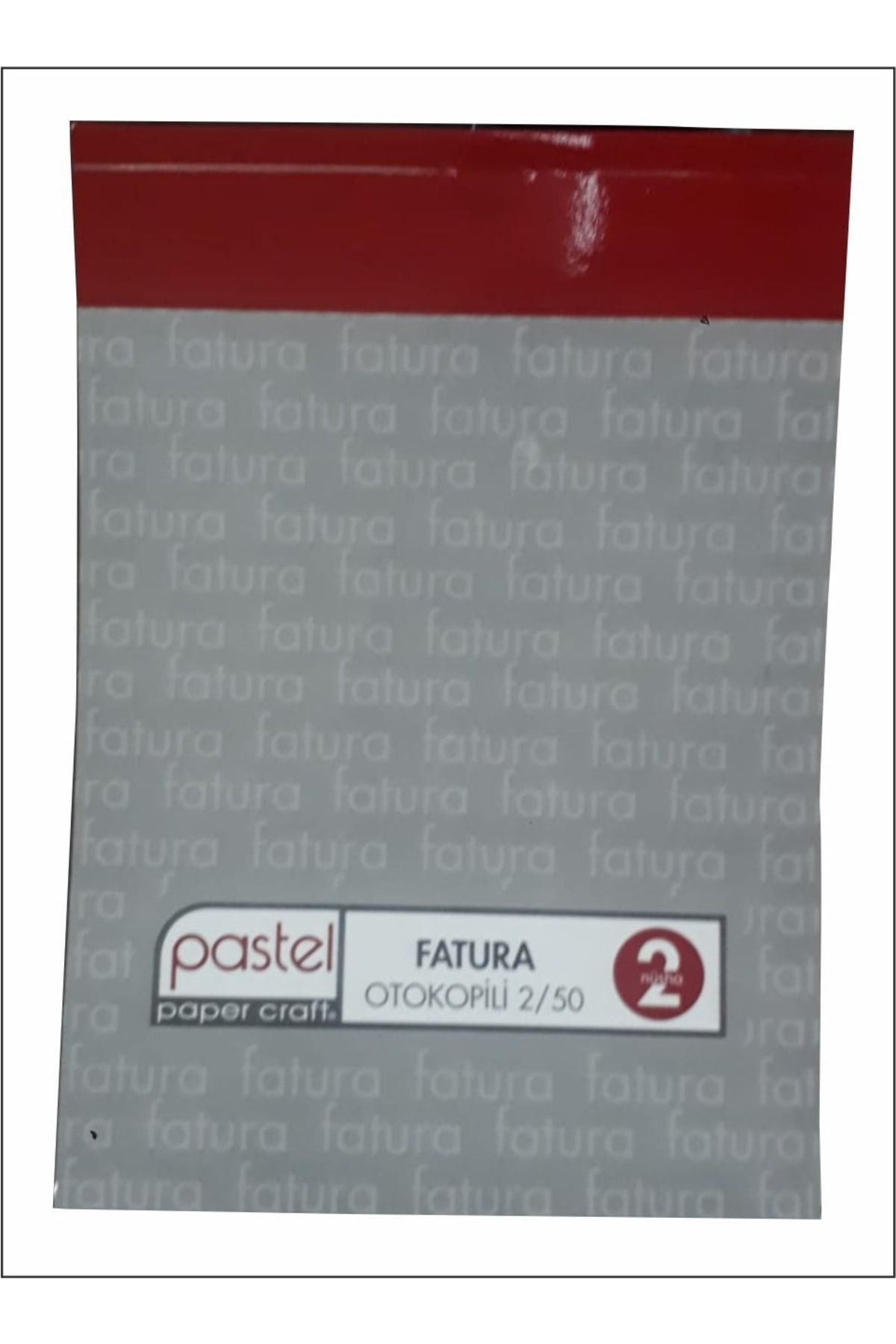 Pastel-فاتورة مقاس 14x20 سم مقاس A5 مع أوتوكوبي 1/50 (1 Asil 1 Suret) 2 Nüsha (1 Dozen) 12 قطعة 1