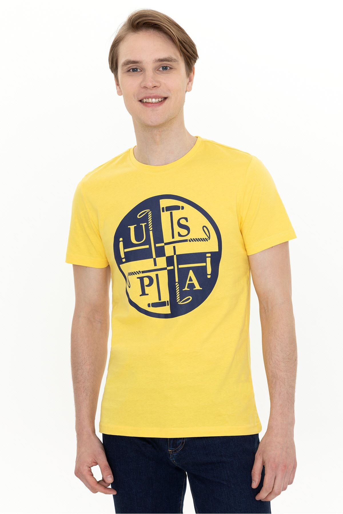 تی شرت زرد مردانه تیشرت اورجینال U.S. Polo Assn.