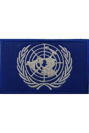 Bm Birleşmiş Milletler Bayrak Nakış Işleme Arma Patch Peç 5×8 Cm sn-05238