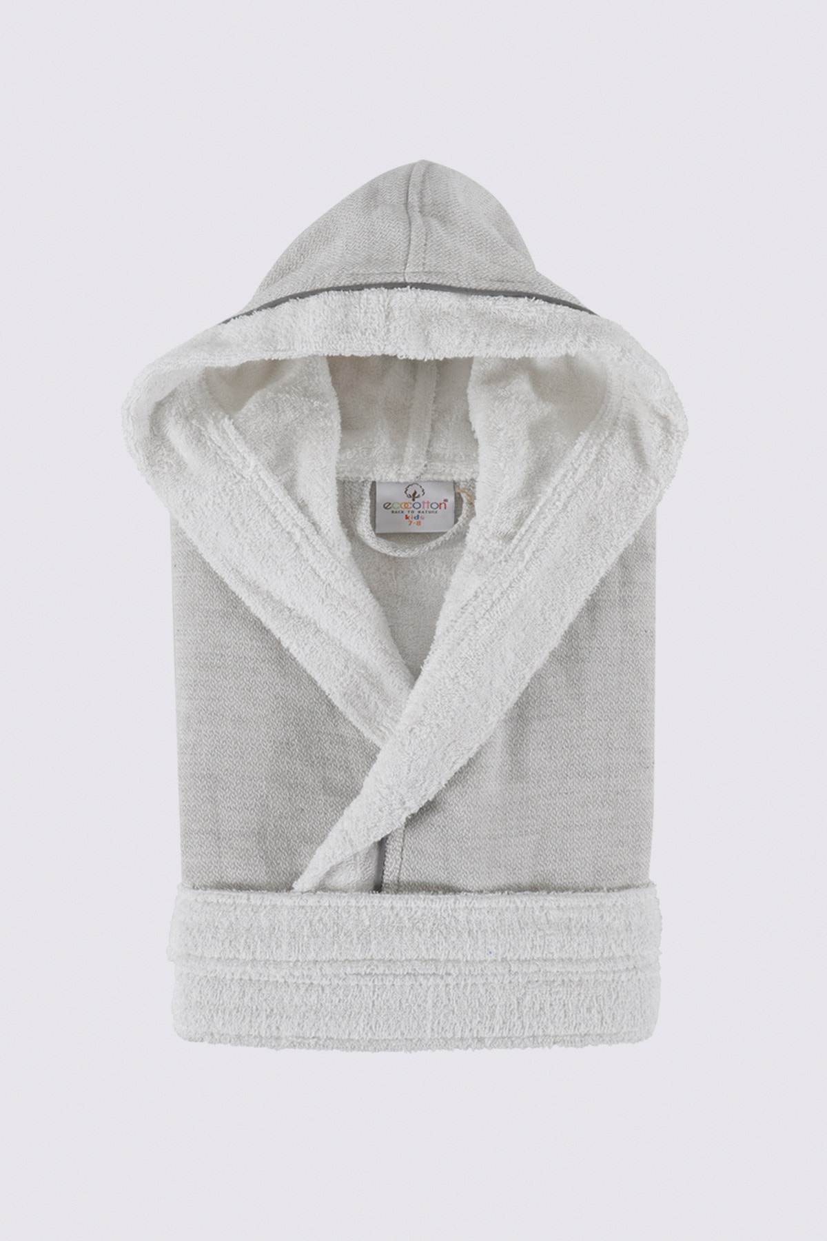 حوله پسرانه خاکستری اکوکاتنEcocotton | ECBHSN-R002 اورجینال - تصویر 6