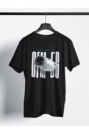 Poweredby Cfm56 Siyah T-shirt 1708