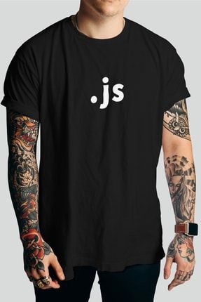 Javascript .js Yazılım Baskılı Tişört DOTJ