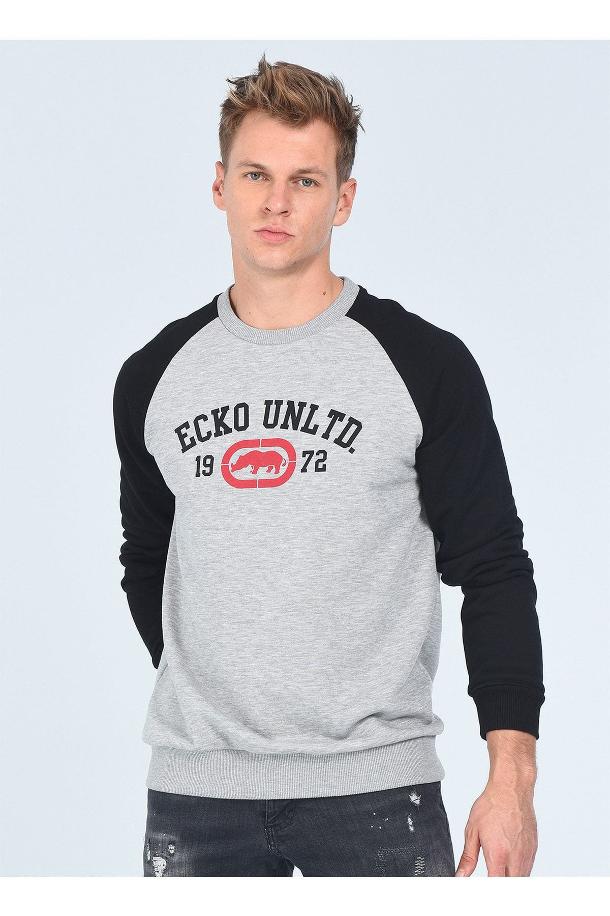 Ecko Unltd Ecko Unlimited Sweatshirt S Gray Trendyol
