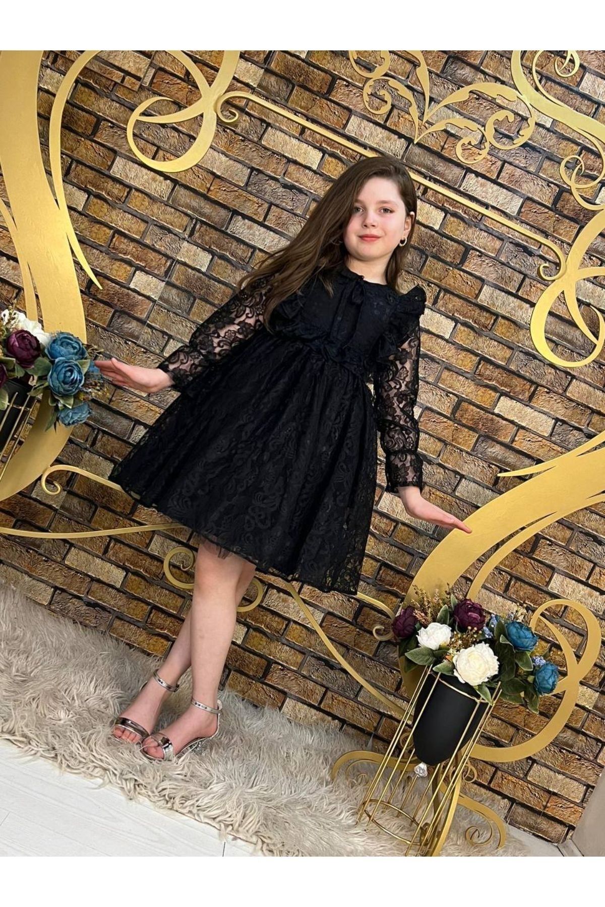 Asel Model Siyah Renk Elbise
