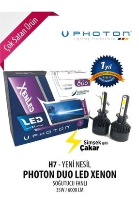 Duo Led Xenon H7 Fanlı Şimşek Etkili 0002