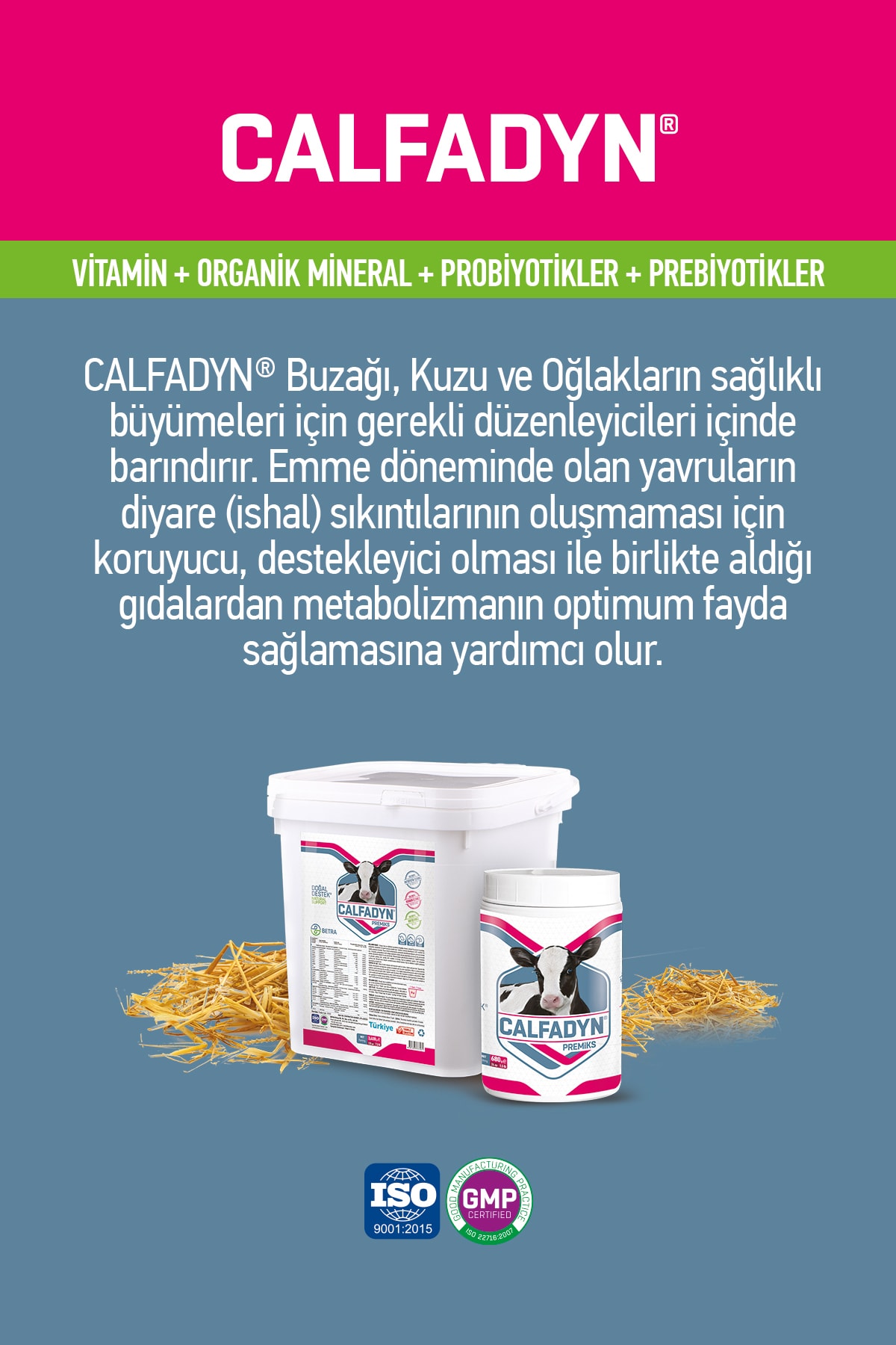 680 Gram  Buzağı Kuzu Oğlak Ishal Önleyici Sağlıklı Büyüme Desteği yoğun Premiks 4