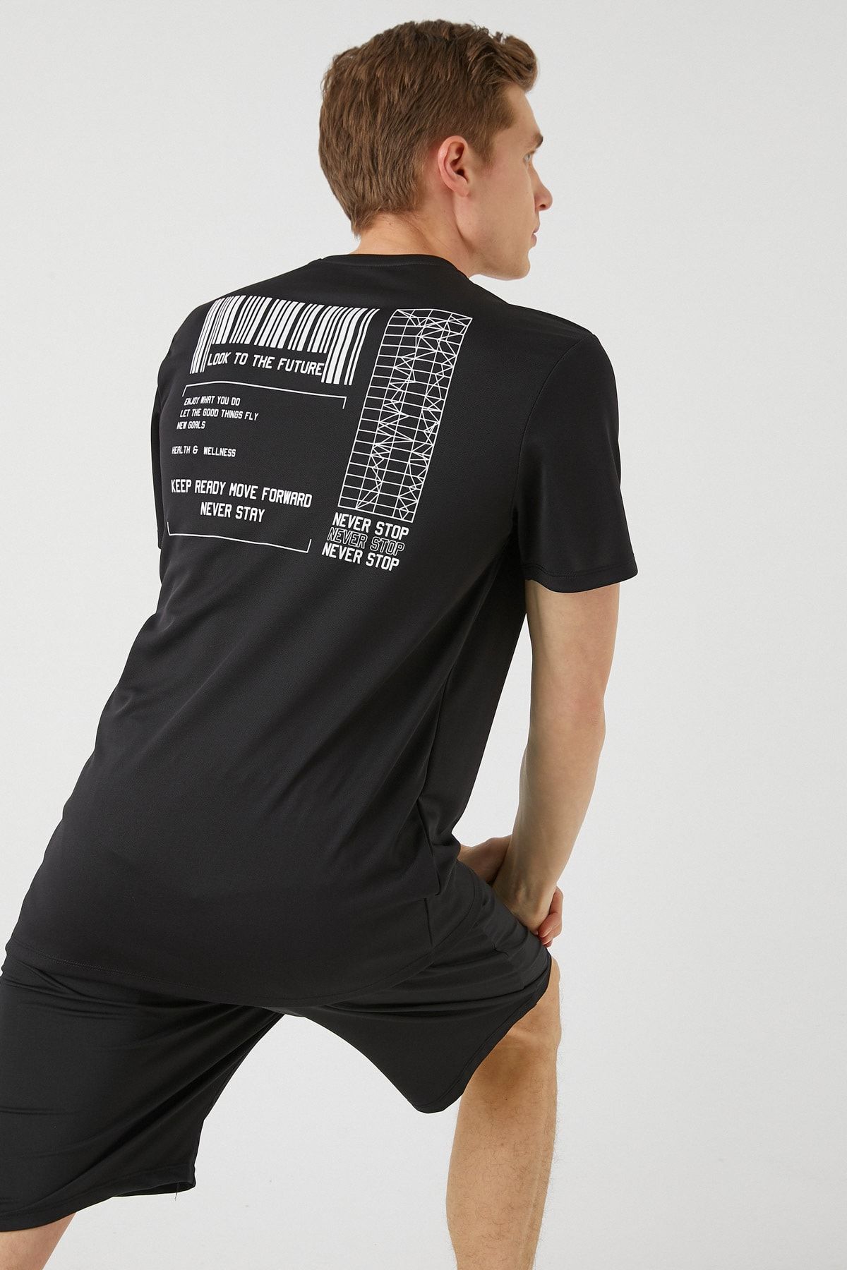 Koton T-Shirt Schwarz Regular Fit