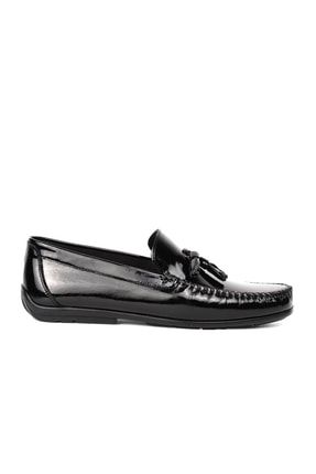 Src2202 Siyah Rugan Hakiki Deri Erkek Loafer Ayakkabı WP-00000000015158