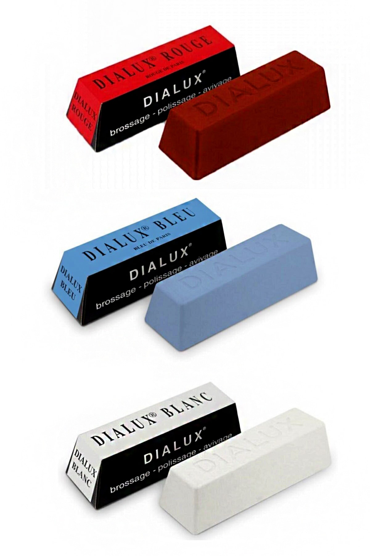 Nev Tasarım Üçlü Polisaj Metal Parlatma Cilası 3 Renk