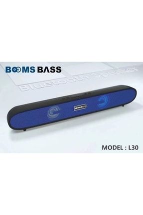Bluetooth Hoparlör Renkli Ledli Masaüstü Taşınabilir Stereo Tf Fm Usb 1 1 L30 5w Mavi