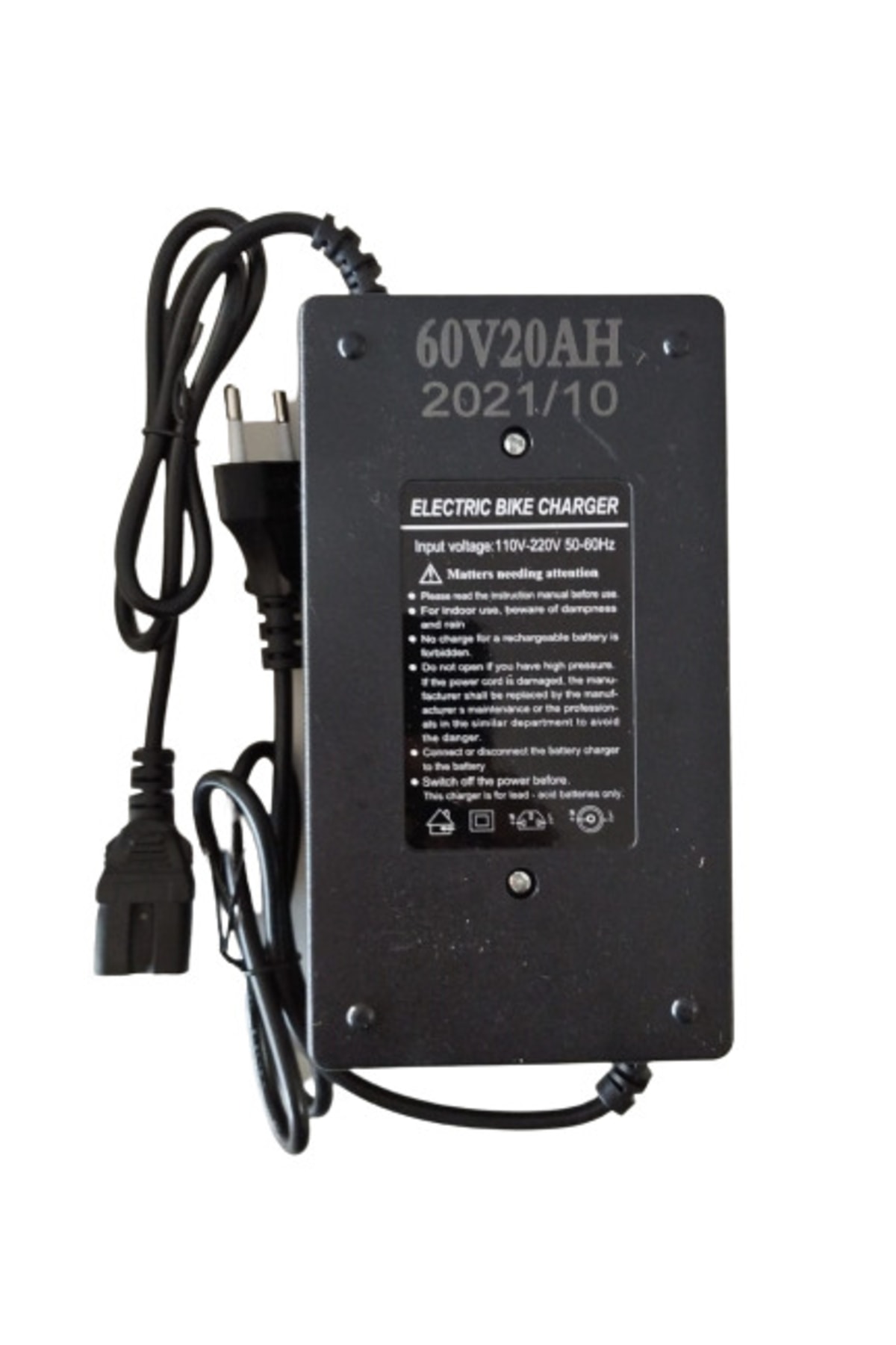 CANSINMOTORS 60 volt 20 amper Elektrikli Bisiklet Sarj Adaptörü