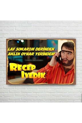 Recep Ivedik Retro Ahşap Poster RECVPIVDP132