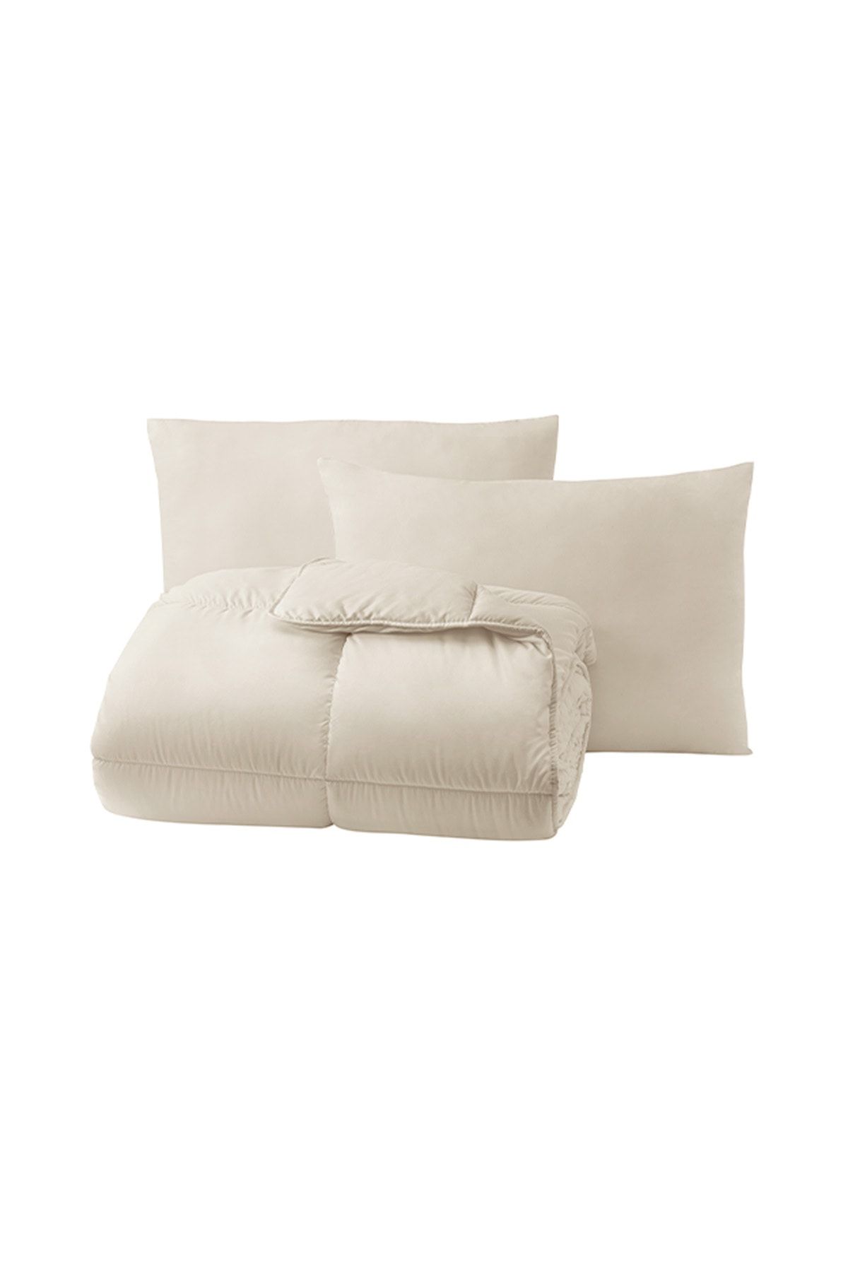 Yataş-Macaron Single Duvet - Pillow Set - Cream 3