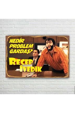 Recep Ivedik Retro Ahşap Poster RCPIVDKRP123