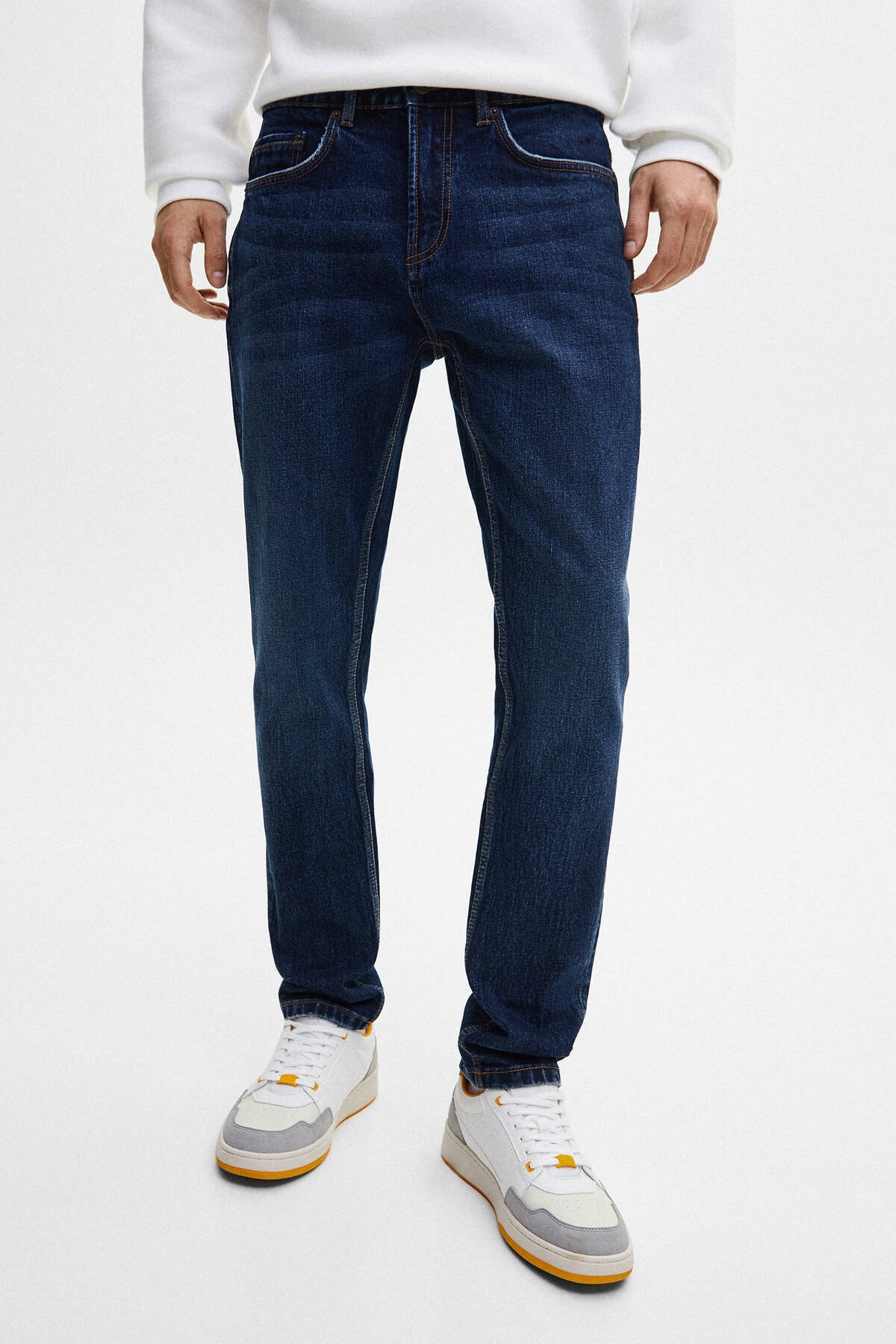 Pull & Bear Basic Mavi Comfort Slim Fit Jean