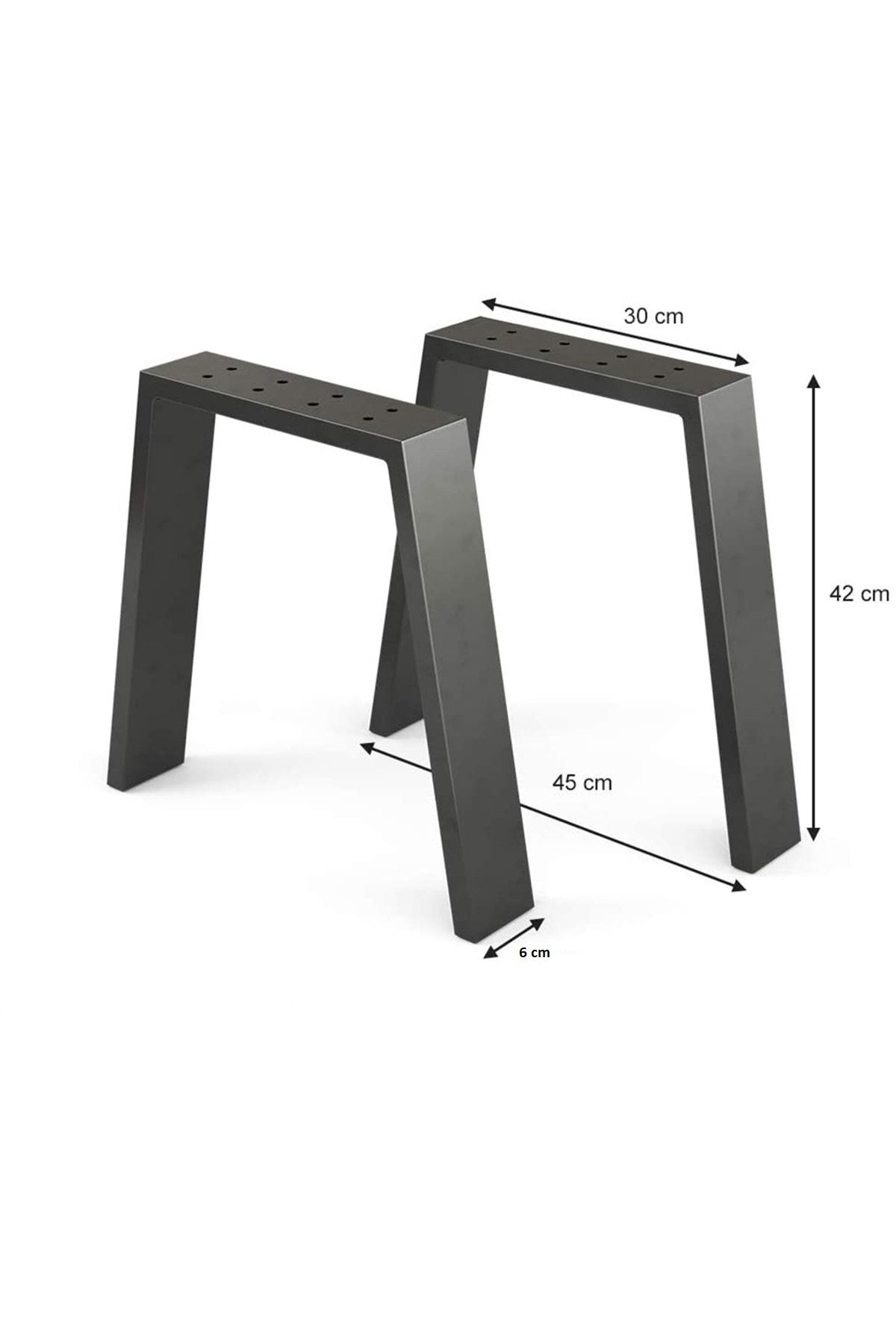 Plus aksesuar Metal Bank-sehpa-orta Sehpa Ayağı 2 Adet Ayak 42 Cm Mobilya Ayağı MB10315