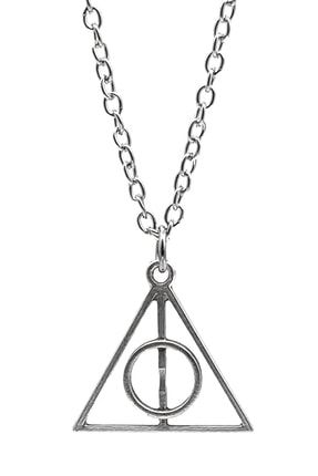 925 Ayar Gümüş Kaplama Harry Potter Ölüm Yadigarları Tasarımlı Kolye 1169