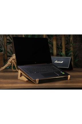 Laptop Tablet Standı Sehpası Soğutma Portatif Masif Ağaç Oyma HDA78