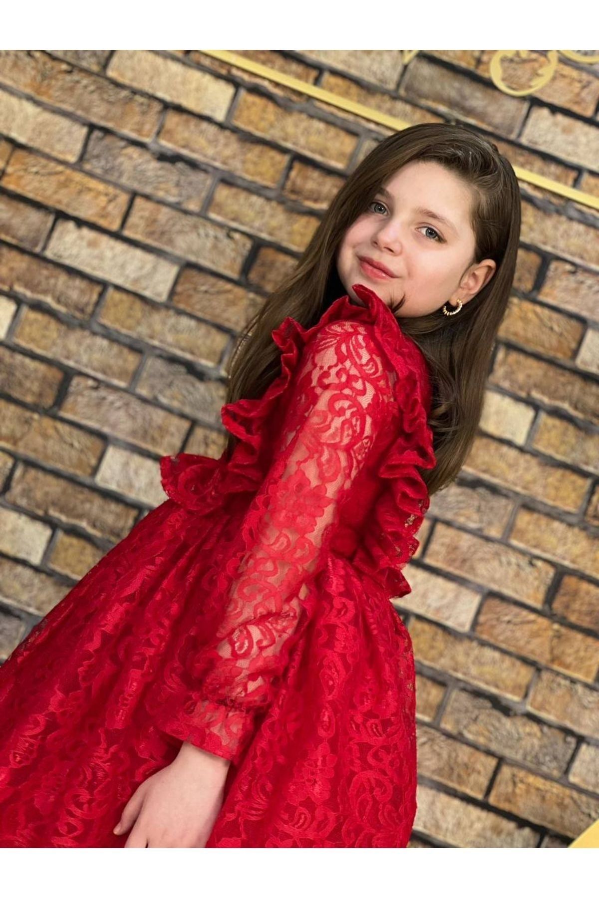 Asel Model Kırmızı Renk Elbise