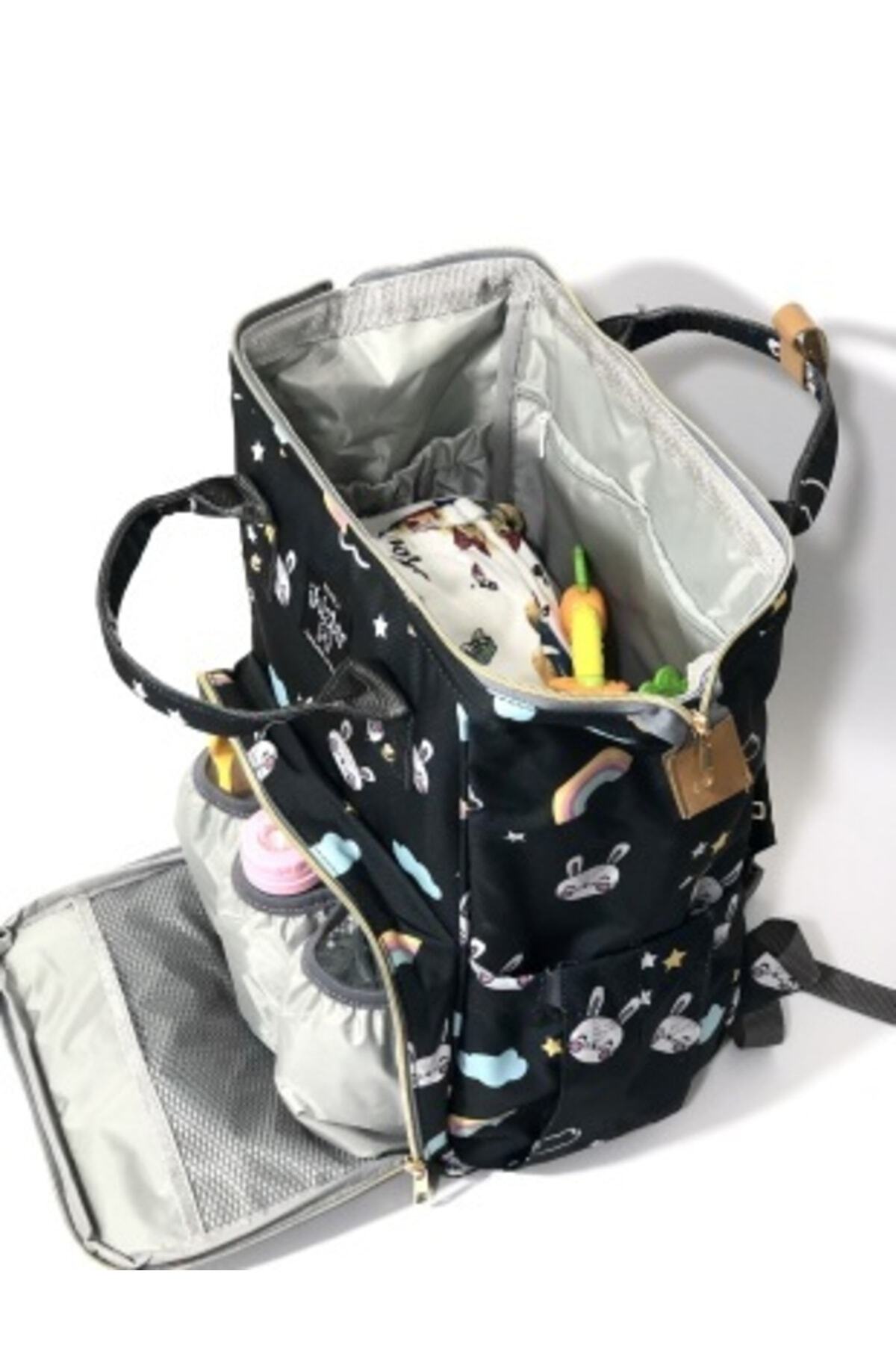 Harika ikizler Bebek Bakım Çantası + Termal (mama , Yemek Taşıma )çanta Seti fotoğrafı 7 (önizleme)