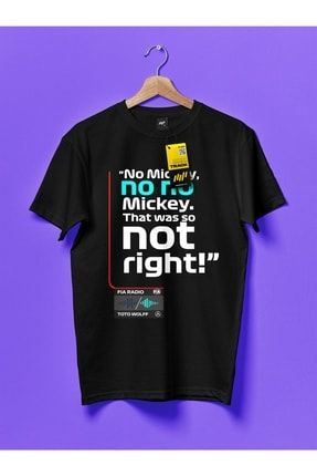 No Mickey No No Siyah T-shirt 1349