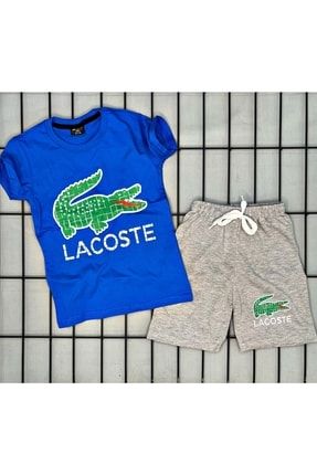 Lacost Çocuk Alt Üst Şortlu Takım Kısa Kol T Shirt Şort Kombin 78-1547