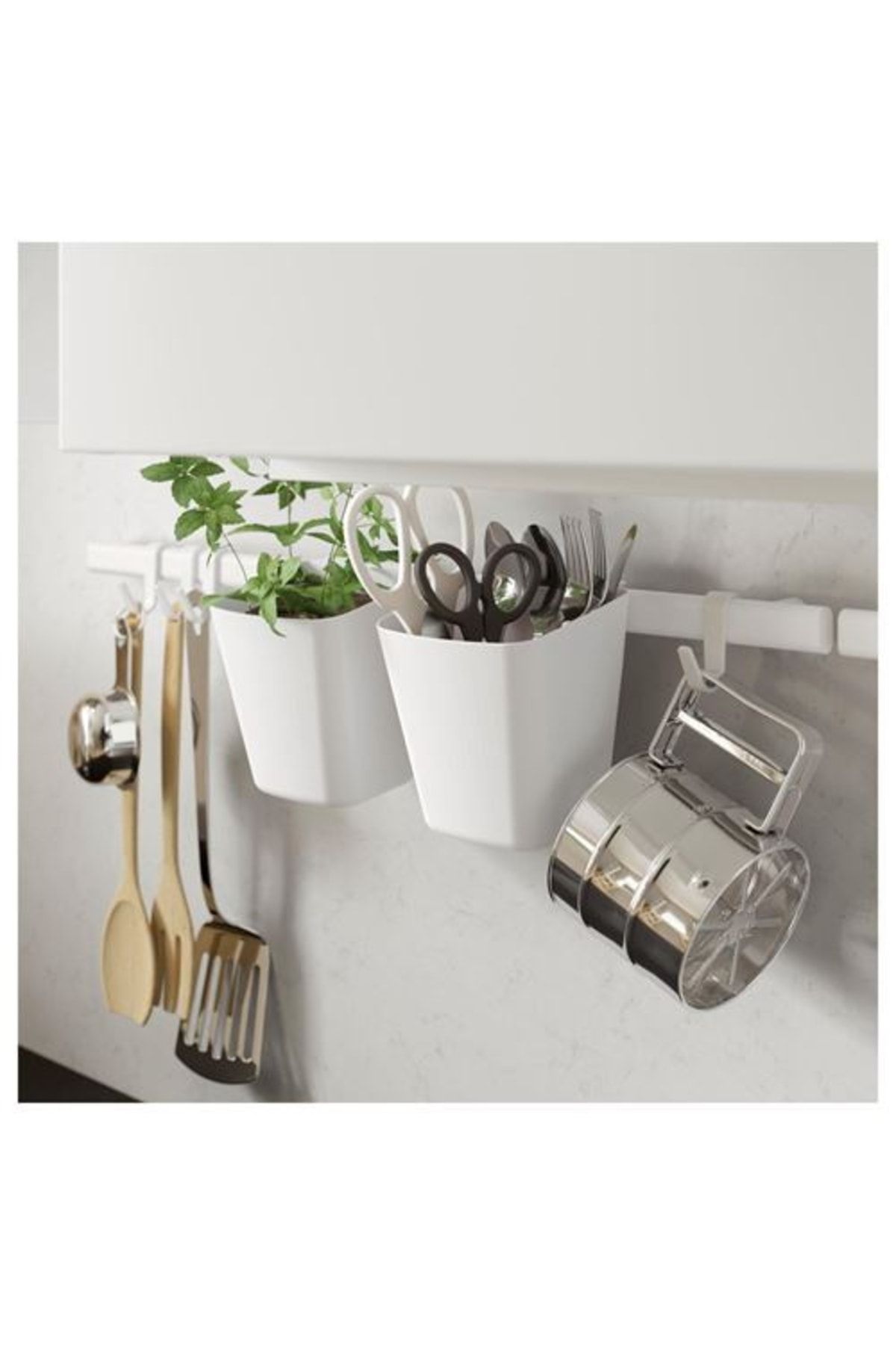 IKEA Sunnersta Duvar Rayı, Beyaz ZO5975