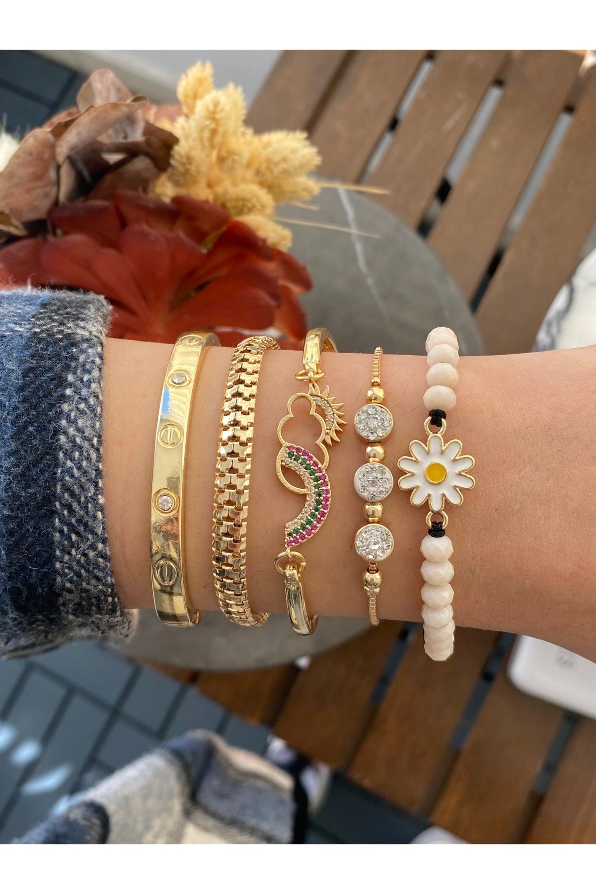 Gold tone sale bracelets