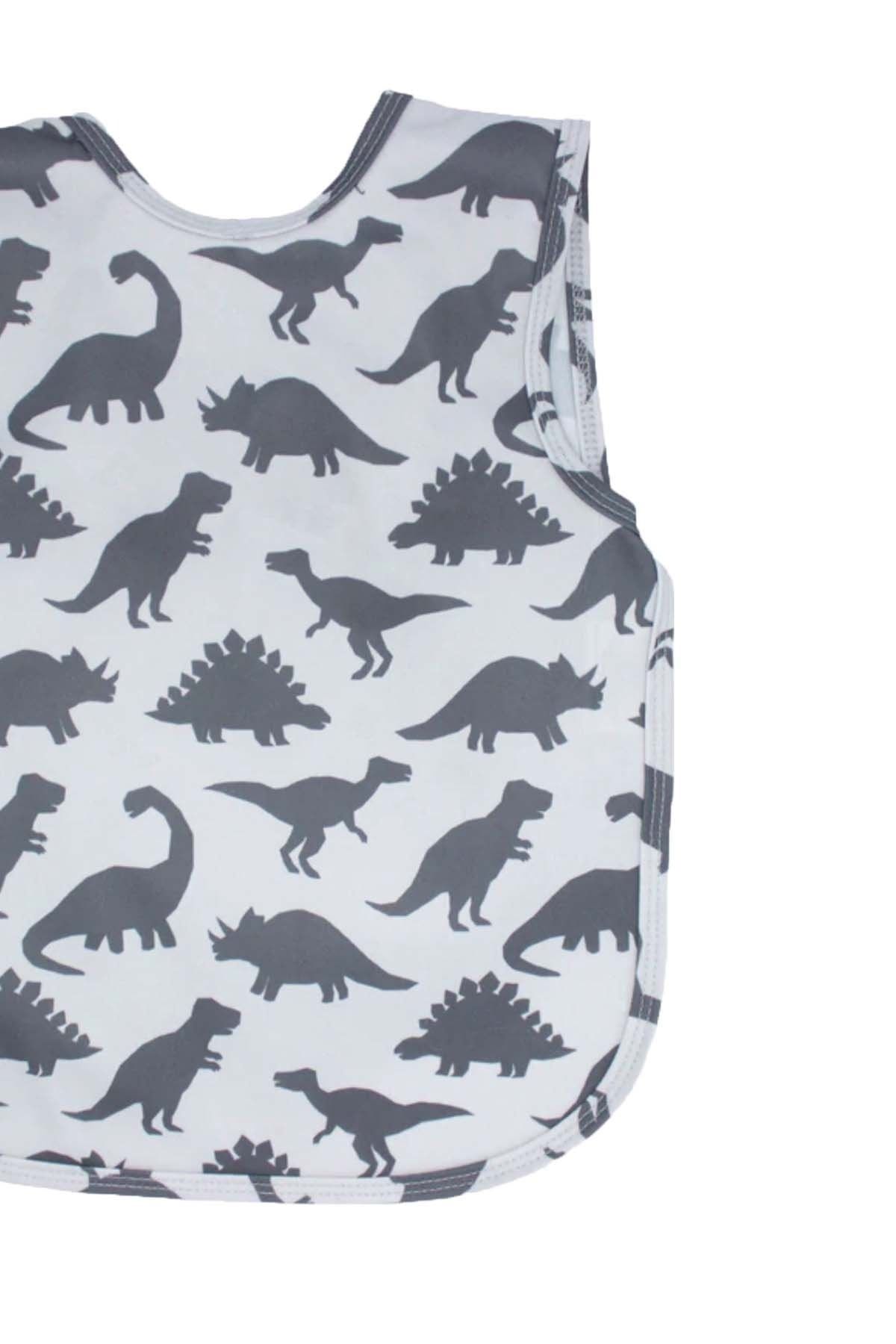 Modakids-Unisex Girl Boy Baby Dinos Patterned Wipeable Washable Liquid Proof Feeding and Food Bib 2
