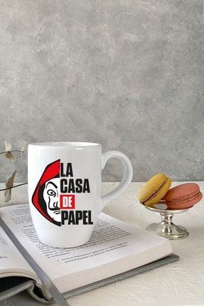 La Casa De Papel Beyaz Kupa Bardak Kahve Kupası Kahve Fincanı KUP513