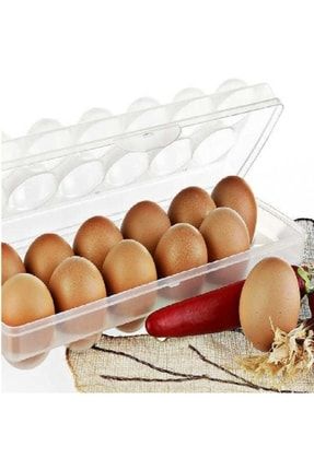 2 Adet Hijyenik Yumurta Saklama Kabı - Şeffaf Buzdolabı Organizer nq211132918191