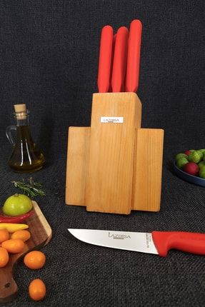 Silver Serisi 6 Parça Mutfak Bıçak Seti Stant Şef Et Ekmek Sebze Meyve Bıçak hnclzr