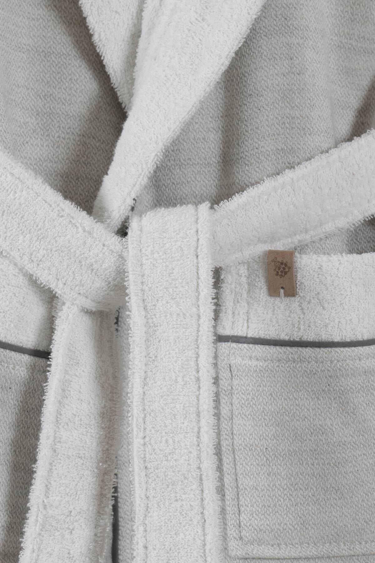 حوله پسرانه خاکستری اکوکاتنEcocotton | ECBHSN-R002 اورجینال - تصویر 5
