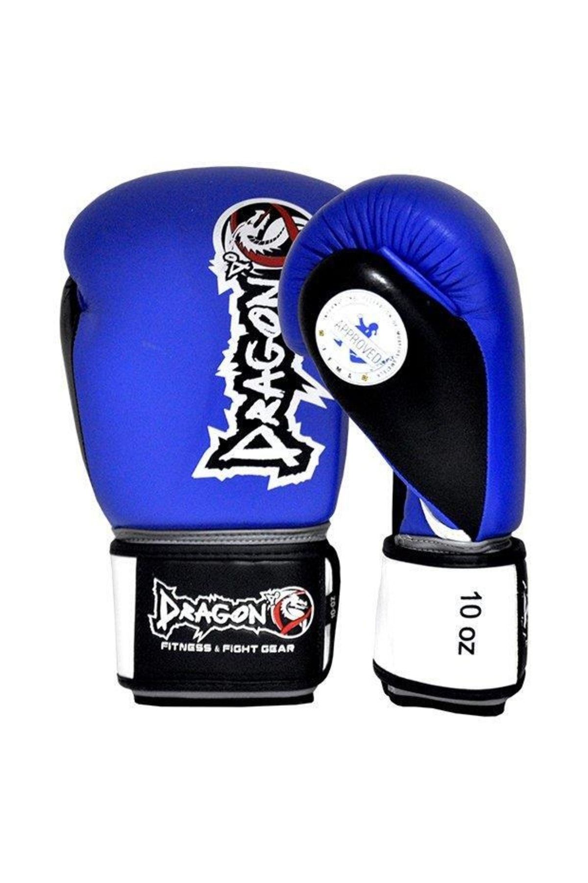 دستکش بوکس آبی مردانه و زنانه های تایلندی چرمی تای تا Muay Thai را 33099 انجام دهید Dragondo