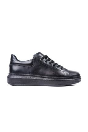 Strada Siyah Deri-siyah Taban Hakiki Deri Erkek Spor (sneaker) Ayakkabı P3413S4731