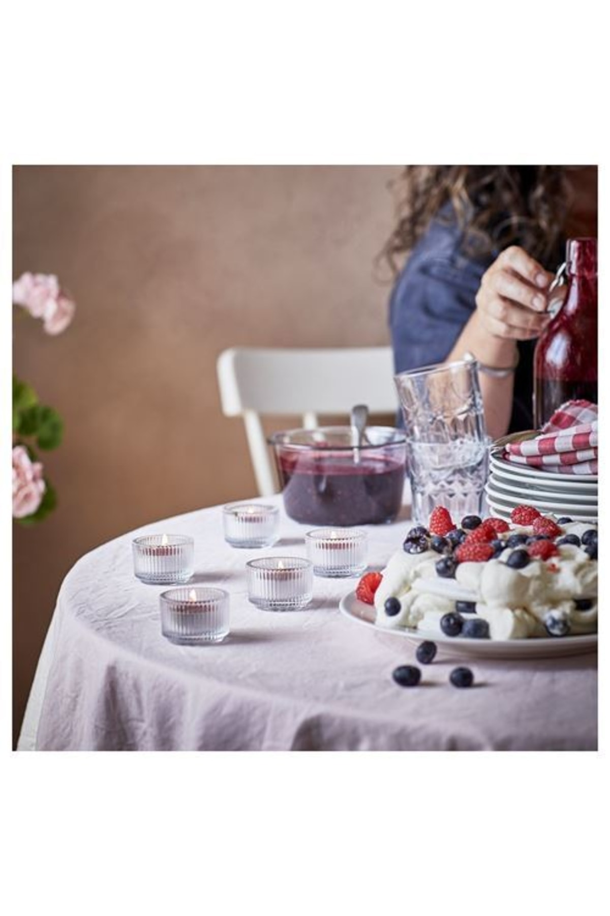 IKEA Kokulu Tealight Mum, Kırmızı, 3.5 Saat, Störtskön Fiyatı