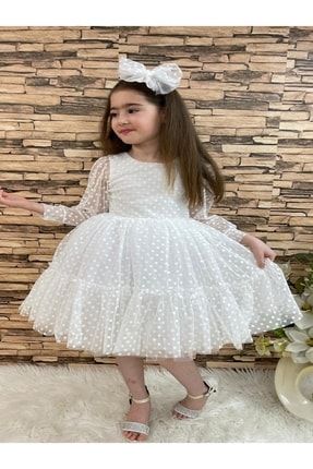 Katkat Prenses Dantel Tokalı Kız Çocuk Elbise CEYLİ0032