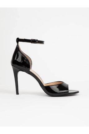 Nicola Siyah Rugan Kadın Topuklu Ayakkabı R-153