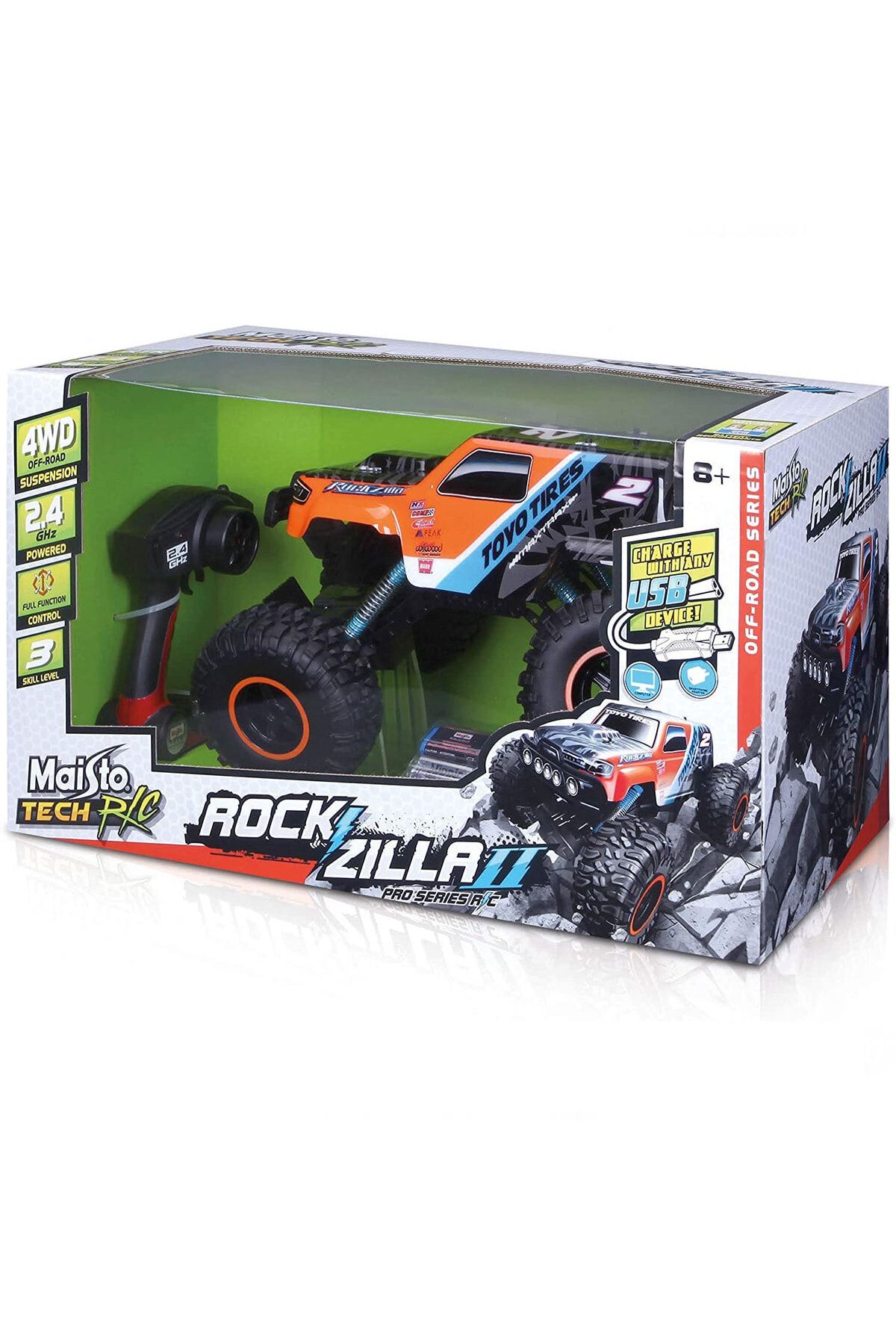 Maisto Tech Maisto Rockzilla 2 Pro Series Uzaktan Kumandalı Araba 43 Cm ZO9639