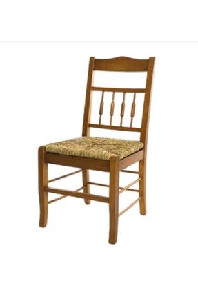 Sandalye Zus099 Göbekli Çıtalı Sağlam Kayın Torna Iskelet Parlak Ceviz Hasır Döşeme El Yapım Bengi Sandalye Zus583 Windovs Sırtlıklı