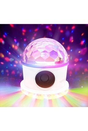 Star Master Renkli Işık Topu Bluetooth Mp3 Çalar Işık Şovu Gece Lambası wl-090d