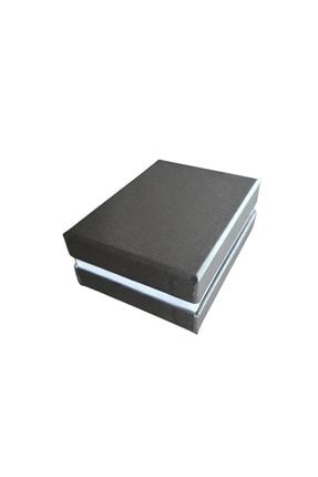 Çift Kapaklı Karton Cilt Bezi Kolye & Miniset Kutusu 20 Lı Paket (içi Süngerli)gri ST-01CİLTGRİ